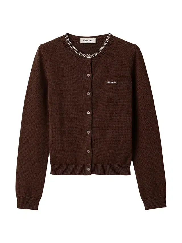 Women's Cotton Cardigan - Brown