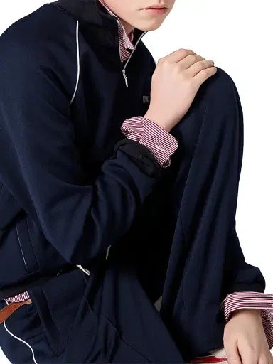 Miu Miu Women's Technical Jersey Blouson Jacket - Blue | Thumbnail 4