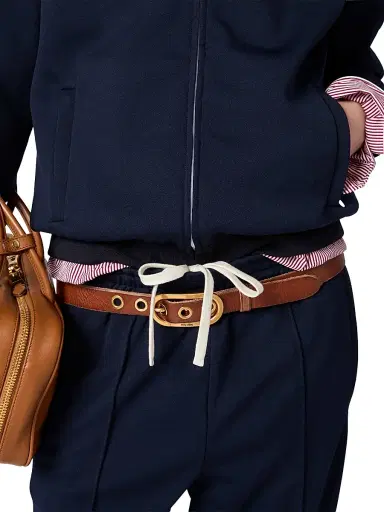 Miu Miu Women's Technical Jersey Blouson Jacket - Blue | Thumbnail 5