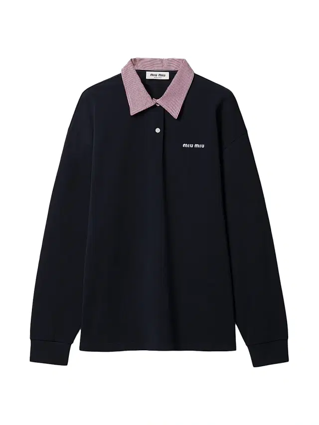 Women's Cotton Piqué Polo Shirt - Dark Blue