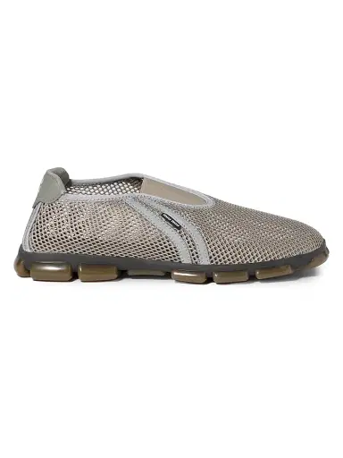 Miu Miu Women's Technical Mesh Fabric Sneakers - Silver - Size 7 | Thumbnail 1 Miu Miu Women's Technical Mesh Fabric Sneakers - Silver - Size 7 | Thumbnail 1
