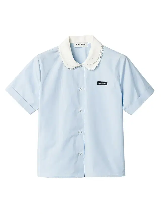 Miu Miu Women's Poplin Shirt - Blue