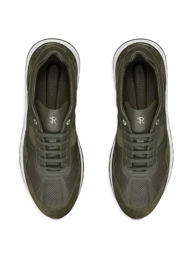 Stefano Ricci Men's Calfskin Leather Sneakers - Green - Size 12 | Thumbnail 4 Stefano Ricci Men's Calfskin Leather Sneakers - Green - Size 12 | Thumbnail 4