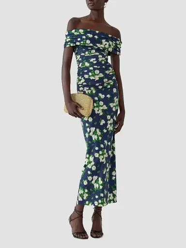 Carolina Herrera Women's Cabana Floral Off-The-Shoulder Gathered Maxi Dress | Thumbnail 2