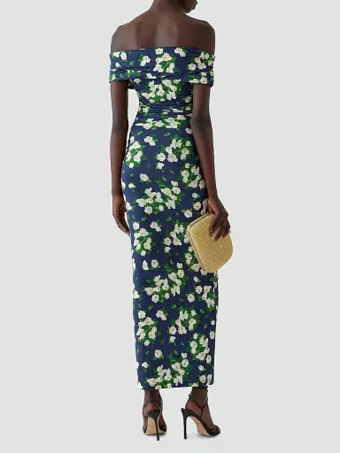 Carolina Herrera Women's Cabana Floral Off-The-Shoulder Gathered Maxi Dress | Thumbnail 3