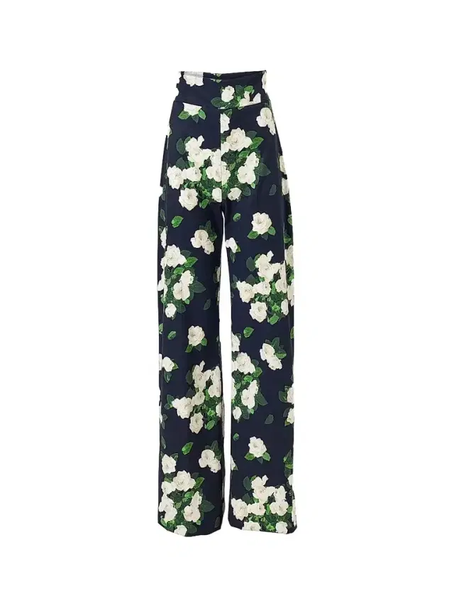 Carolina Herrera Women's Cabana Diane Floral Cotton-Blend Wide-Leg Pants - Midnight Multi
