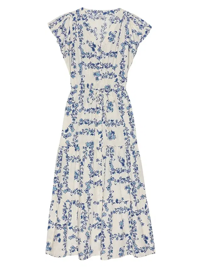 Rails Women's Roza Floral Cotton Midi Shirtdress - Ceramic Floral