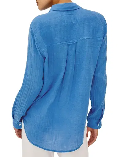 Rails Women's Ellis Cotton Shirt - French Blue | Thumbnail 4 Rails Women's Ellis Cotton Shirt - French Blue | Thumbnail 4