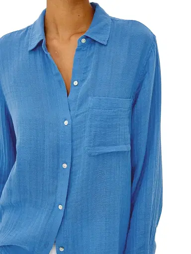 Rails Women's Ellis Cotton Shirt - French Blue | Thumbnail 5 Rails Women's Ellis Cotton Shirt - French Blue | Thumbnail 5