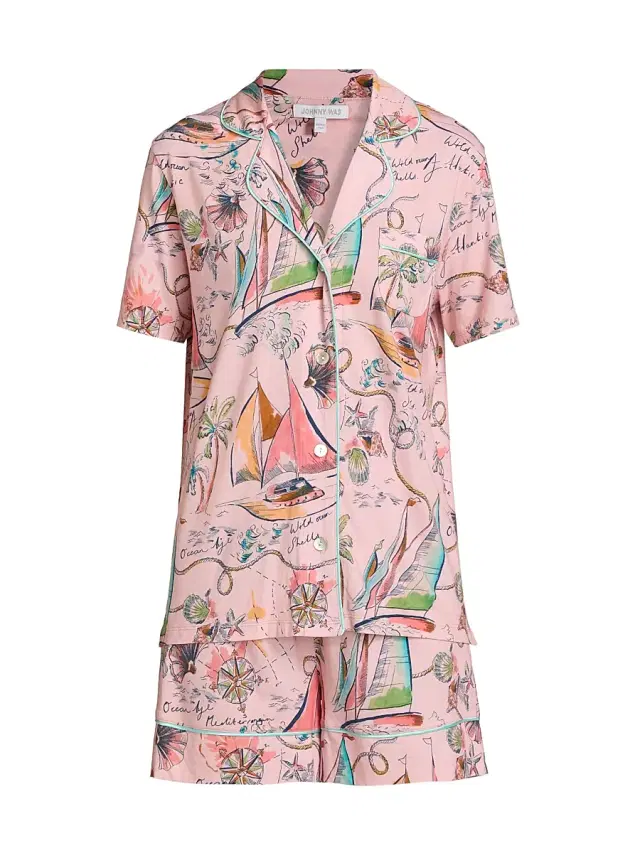 Johnny Was Women's Printed Cotton-Modal Short Pajamas - Delphina