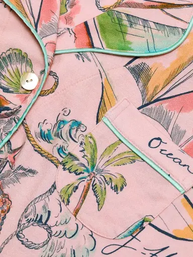 Johnny Was Women's The Carly Printed Cotton-Modal Pajamas - Delphina - Size Large | Thumbnail 7 Johnny Was Women's The Carly Printed Cotton-Modal Pajamas - Delphina - Size Large | Thumbnail 7