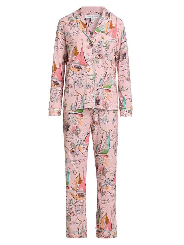 Johnny Was Women's The Carly Printed Cotton-Modal Pajamas - Delphina