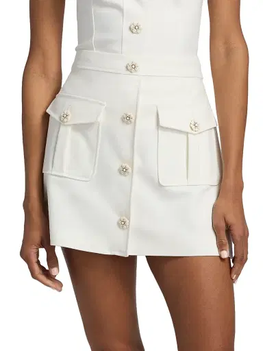 Ramy Brook Women's Briella Cotton-Blend Miniskirt | Thumbnail 3 Ramy Brook Women's Briella Cotton-Blend Miniskirt | Thumbnail 3
