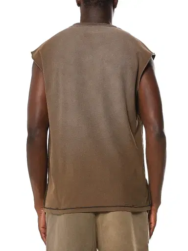 Purple Brand Men's Logo Textured Jersey Tank - Black | Thumbnail 2