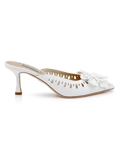 BADGLEY MISCHKA Women's Oriana 65MM Laser Cut Mules | Thumbnail 1