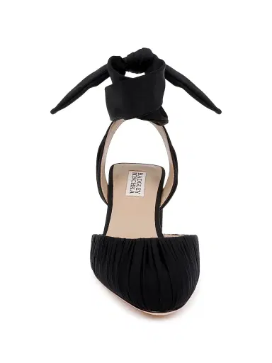 BADGLEY MISCHKA Women's Ofelia 50MM Pumps - Black Fabric - Size 9 | Thumbnail 5