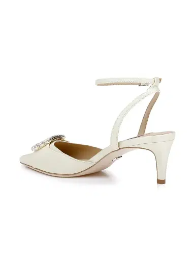 BADGLEY MISCHKA Women's Odesza 50MM Crepe Pumps - Yellow - Size 9.5 | Thumbnail 3 BADGLEY MISCHKA Women's Odesza 50MM Crepe Pumps - Yellow - Size 9.5 | Thumbnail 3