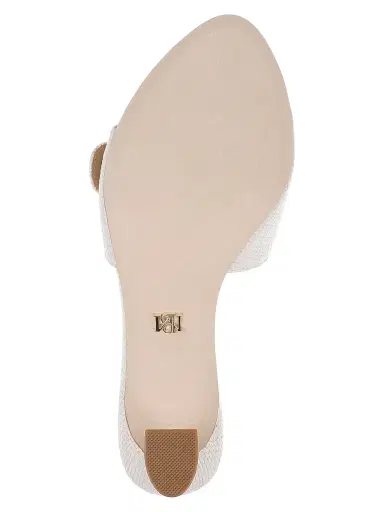 BADGLEY MISCHKA Women's Odetta 75MM Embellished Slip-On Sandals - Chalk - Size 11 | Thumbnail 6 BADGLEY MISCHKA Women's Odetta 75MM Embellished Slip-On Sandals - Chalk - Size 11 | Thumbnail 6