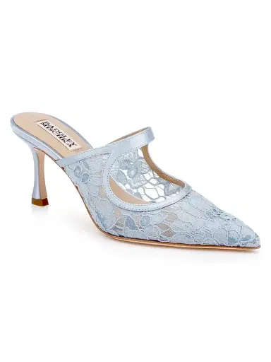 BADGLEY MISCHKA Women's Oaklyn 75MM Lace Mules | Thumbnail 2 BADGLEY MISCHKA Women's Oaklyn 75MM Lace Mules | Thumbnail 2