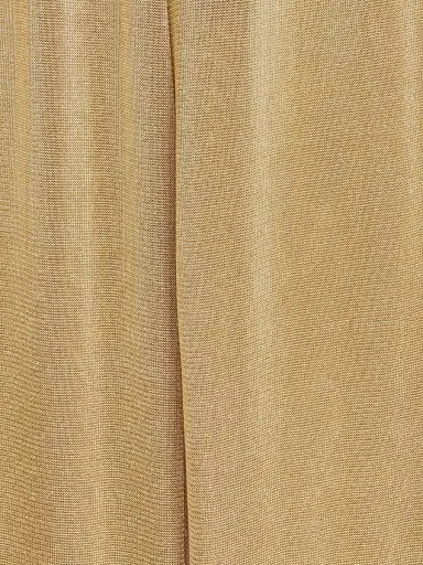 Alberta Ferretti Women's Metallic Wide-Leg Pants - Shiny Gold - Size Medium | Thumbnail 7