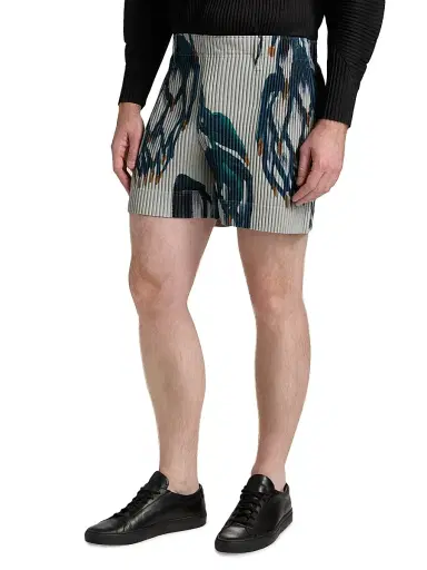 Homme Plissé Issey Miyake Men's Fruits & Vegetables Shorts | Thumbnail 4 Homme Plissé Issey Miyake Men's Fruits & Vegetables Shorts | Thumbnail 4