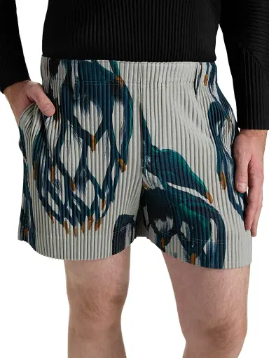 Homme Plissé Issey Miyake Men's Fruits & Vegetables Shorts | Thumbnail 6 Homme Plissé Issey Miyake Men's Fruits & Vegetables Shorts | Thumbnail 6