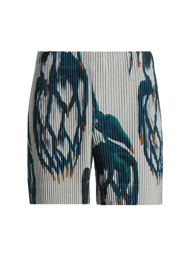 Homme Plissé Issey Miyake Men's Fruits & Vegetables Shorts | Thumbnail 1 Homme Plissé Issey Miyake Men's Fruits & Vegetables Shorts | Thumbnail 1