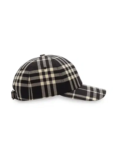 Burberry Men's Checked Cotton Baseball Cap | Thumbnail 2 Burberry Men's Checked Cotton Baseball Cap | Thumbnail 2