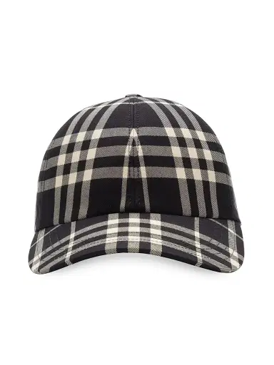 Burberry Men's Checked Cotton Baseball Cap | Thumbnail 1 Burberry Men's Checked Cotton Baseball Cap | Thumbnail 1