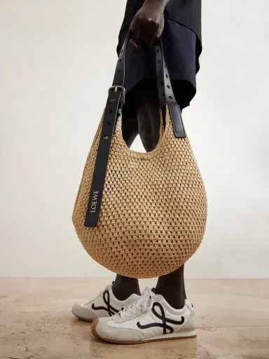 Loewe Paula's Ibiza Leather-Trimmed Woven Raffia Tote Bag - Men | Thumbnail 2 Loewe Paula's Ibiza Leather-Trimmed Woven Raffia Tote Bag - Men | Thumbnail 2