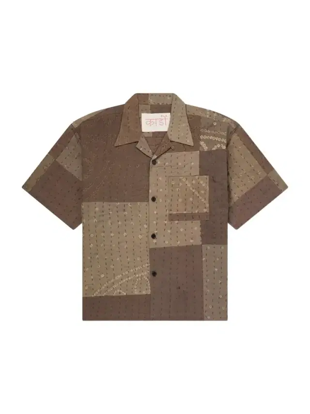 Rohit Bandhani Convertible-Collar Patchwork Embroidered Cotton Shirt - Men