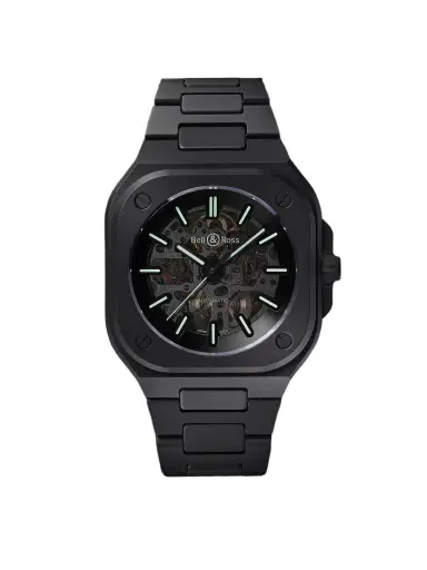 Bell & Ross BR 05 Skeleton Automatic Ceramic and PVD Watch, Ref. BR05A-BLM-SKCE/SCE - Men | Thumbnail 1 Bell & Ross BR 05 Skeleton Automatic Ceramic and PVD Watch, Ref. BR05A-BLM-SKCE/SCE - Men | Thumbnail 1