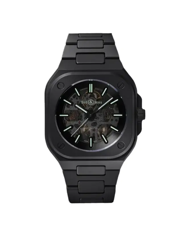 Bell & Ross BR 05 Skeleton Automatic Ceramic and PVD Watch, Ref. BR05A-BLM-SKCE/SCE - Men