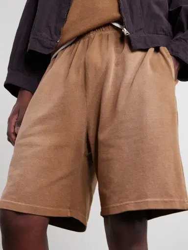 Les Tien Straight-Leg Cotton-Piqué Drawstring Rider Shorts - Men | Thumbnail 5