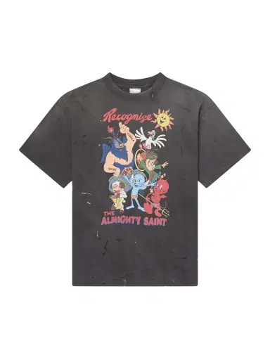 SAINT Mxxxxxx Paint-Splattered Printed Cotton-Jersey T-Shirt - Men | Thumbnail 1