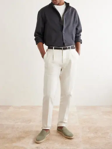 Brunello Cucinelli Cotton-Twill Shirt - Men | Thumbnail 2