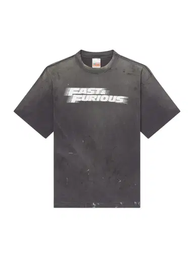 SAINT Mxxxxxx Fast & Furious Paint-Splattered Printed Cotton-Jersey T-Shirt - Men | Thumbnail 1