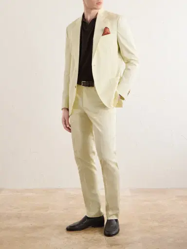 De Petrillo Tapered Cotton-Twill Suit Trousers - Men | Thumbnail 2 De Petrillo Tapered Cotton-Twill Suit Trousers - Men | Thumbnail 2