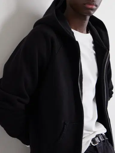 Les Tien Heavyweight Structured-Fleec Cotton-Jersey Raglan Zip-Up Hoodie - Men | Thumbnail 5