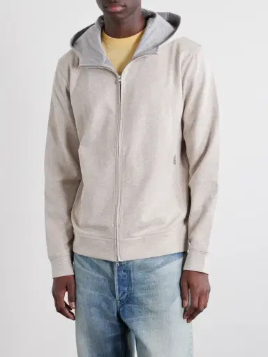 Orlebar Brown Cotton-Blend Zip-Up Hoodie - Men | Thumbnail 3