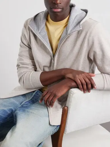 Orlebar Brown Cotton-Blend Zip-Up Hoodie - Men | Thumbnail 5