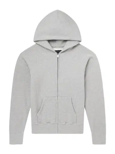 Les Tien Heavyweight Cotton-Jersey Raglan Zip-Up Hoodie - Men | Thumbnail 1