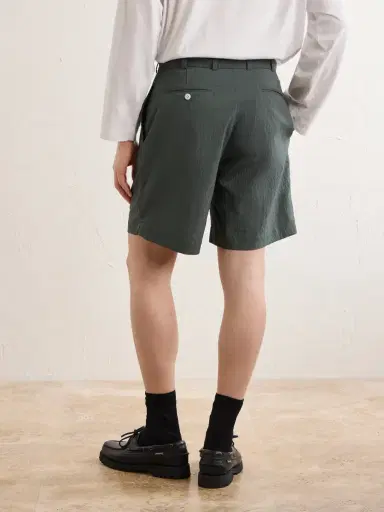 Beams Plus Straight-Leg Checked Seersucker Shorts - Men | Thumbnail 4 Beams Plus Straight-Leg Checked Seersucker Shorts - Men | Thumbnail 4