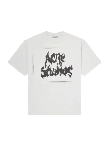 Acne Studios Logo-Print Distressed Cotton-Blend Jersey T-Shirt - Men | Thumbnail 1