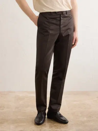 De Petrillo Tapered Cotton-Twill Suit Trousers - Men | Thumbnail 3 De Petrillo Tapered Cotton-Twill Suit Trousers - Men | Thumbnail 3