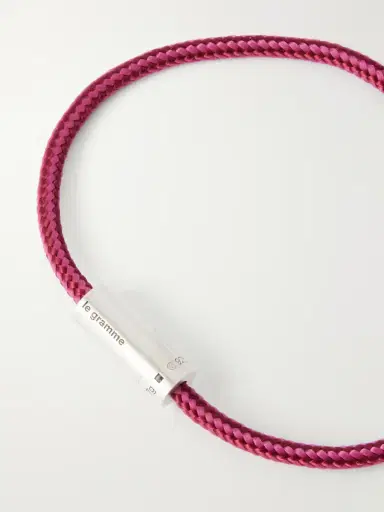 LE GRAMME 5g Sterling Silver Woven Cord Bracelet - Men | Thumbnail 4 LE GRAMME 5g Sterling Silver Woven Cord Bracelet - Men | Thumbnail 4
