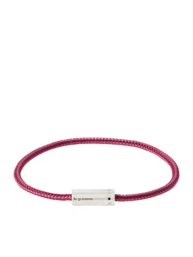 LE GRAMME 5g Sterling Silver Woven Cord Bracelet - Men