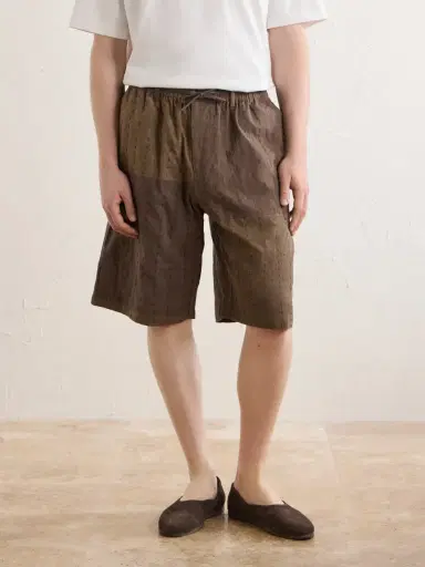 Kardo Milo Bandhani Straight-Leg Embroidered Cotton Drawstring Shorts - Men | Thumbnail 3
