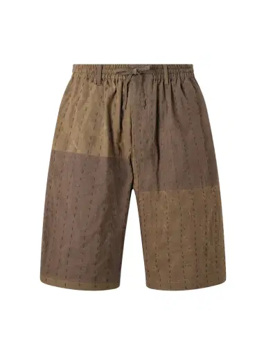 Kardo Milo Bandhani Straight-Leg Embroidered Cotton Drawstring Shorts - Men | Thumbnail 1