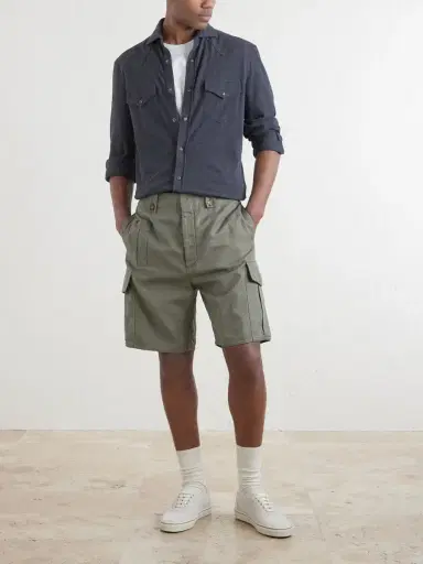 Brunello Cucinelli Honeycomb-Knit Cotton Shirt - Men | Thumbnail 2